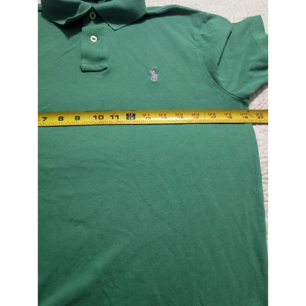 Polo Ralph Lauren Classic Fit Green Polo Shirt Men's Small Pony Cotton